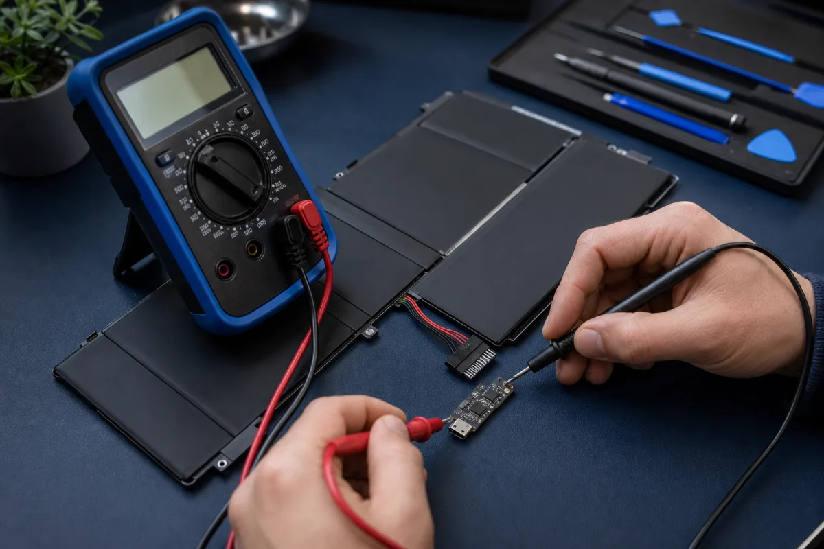 Contrôle d’une batterie et du circuit de charge d’un ordinateur portable